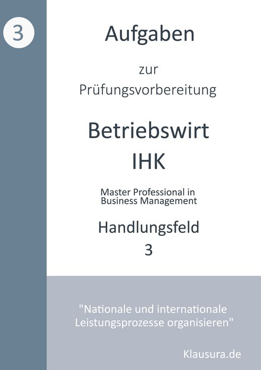 Produktbild: Aufgaben zur Pr&uuml;fungsvorbereitung gepr&uuml;fte Betriebswirte IHK