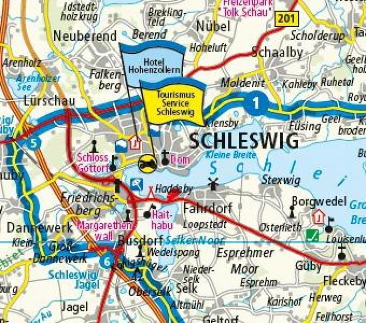 Produktbild: Motorradkarte Schleswig-Holstein 1:250 000