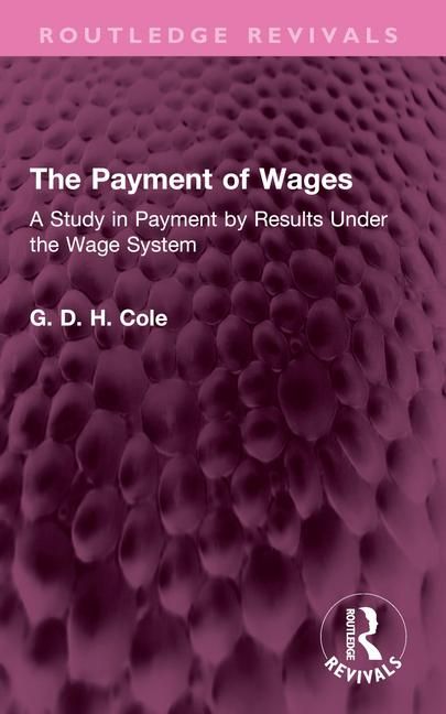 Produktbild: Cole, G: Payment of Wages