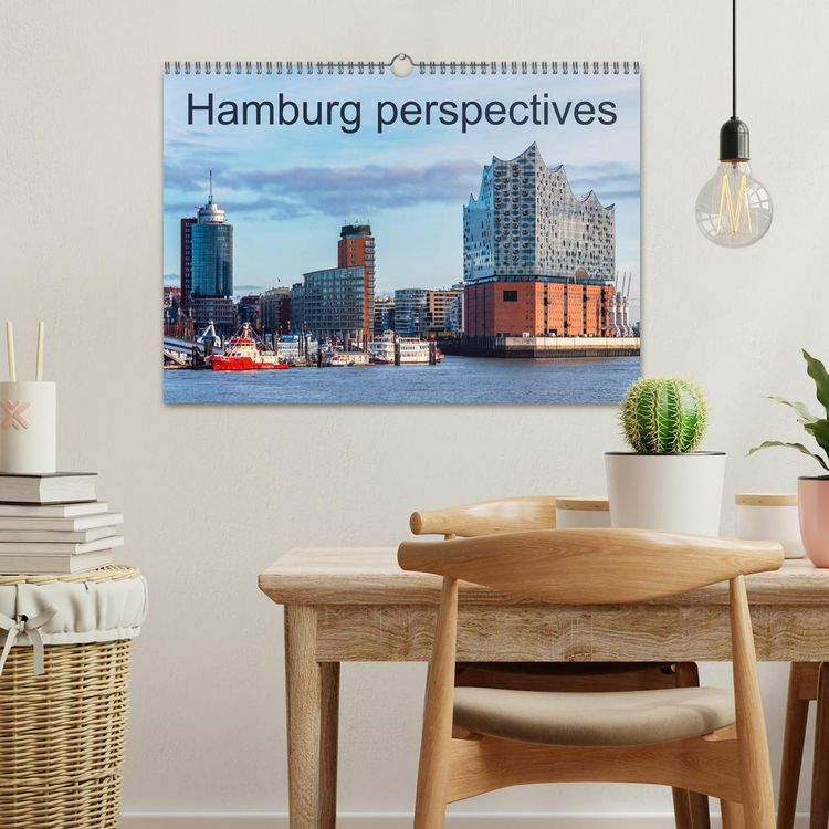 Produktbild: Hamburg perspectives (Wall Calendar 2026 DIN A3 landscape), CALVENDO 12 Month Wall Calendar