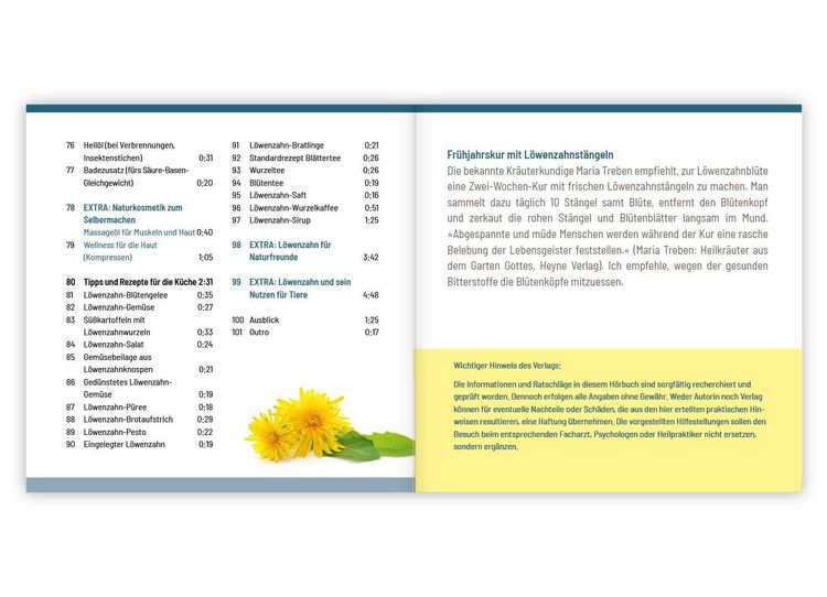 Produktbild: L&ouml;wenzahn &ndash; Wunderkraut f&uuml;r Resilienz und Lebenskraft. H&ouml;rbuch