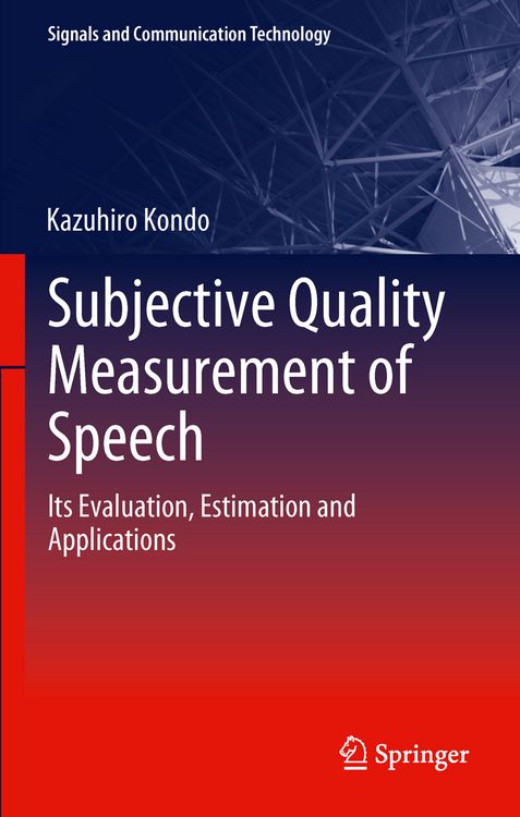 Produktbild: Subjective Quality Measurement of Speech