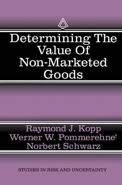 Produktbild: Determining the Value of Non-Marketed Goods