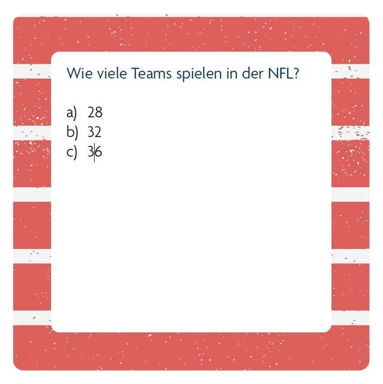 Produktbild: Das American Football-Quiz