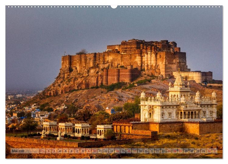 Produktbild: Indien Rajasthan: Unterwegs im Land der K&ouml;nige (Wandkalender 2026 DIN A2 quer), CALVENDO Monatskalender