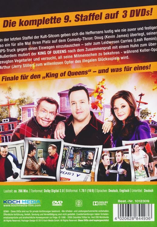 Produktbild: The King of Queens - Season 9 - Remastered [3 DVDs]