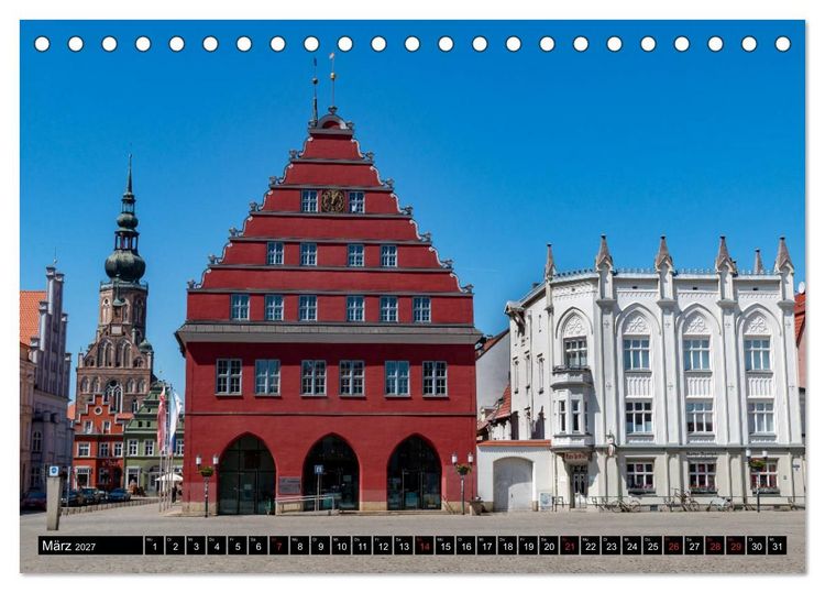 Produktbild: Greifswald, Bilder einer Stadt (Tischkalender 2027 DIN A5 quer), CALVENDO Monatskalender