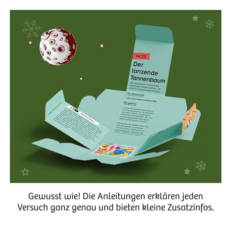 Produktbild: Adventskalender - Die sch&ouml;nsten Experimente zur Weihnachtszeit