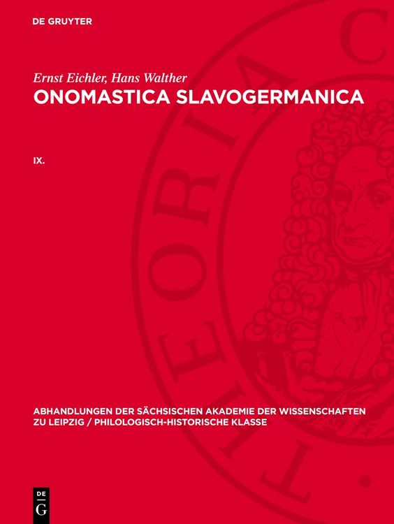 Produktbild: Onomastica Slavogermanica. IX.