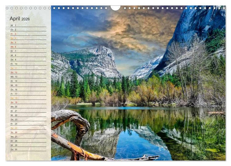 Produktbild: Nationalparks in den USA - wundersch&ouml;n und einmalig (Wandkalender 2026 DIN A3 quer), CALVENDO Monatskalender