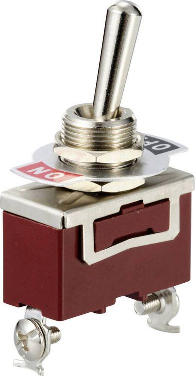Produktbild: TRU COMPONENTS TC-12819624 Kippschalter 250 V/AC 15A 1 x Aus/(Ein) tastend 1St.