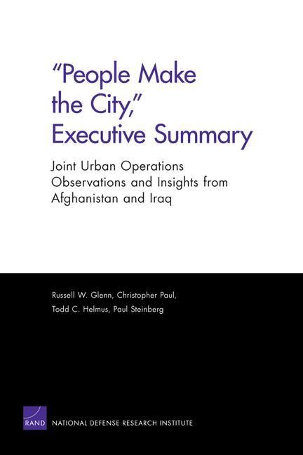 Produktbild: People Make the City, Executive Summary