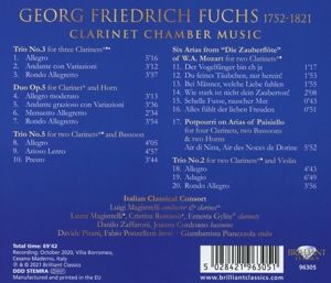 Produktbild: Fuchs:Clarinet Chamber Music