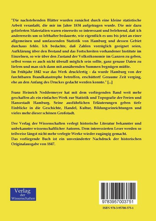 Produktbild: Zur Statistik und Topographie der Freien und Hansestadt Hamburg und deren Gebietes