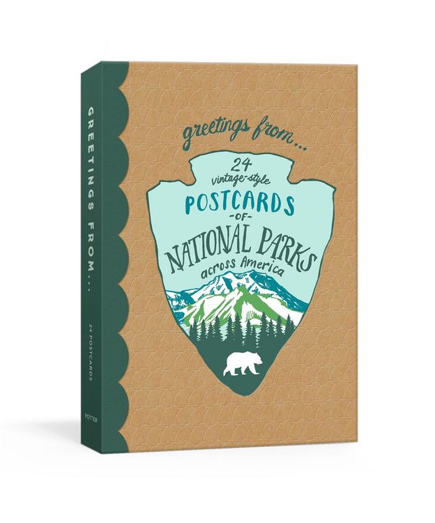 Produktbild: Greetings from: 24 Vintage-Style Postcards of National Parks Across America