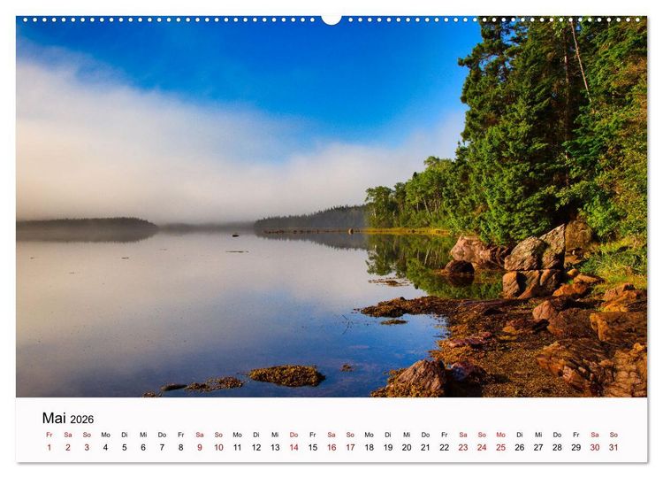 Produktbild: Neufundland - wilde Sch&ouml;nheit im Atlantik (hochwertiger Premium Wandkalender 2026 DIN A2 quer), Kunstdruck in Hochglanz