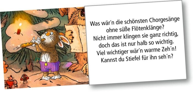 Produktbild: Wand-Adventskalender &ndash; Tierischer Chor im Winterwald