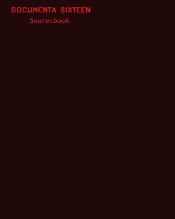 Produktbild: documenta 16 Sourcebook