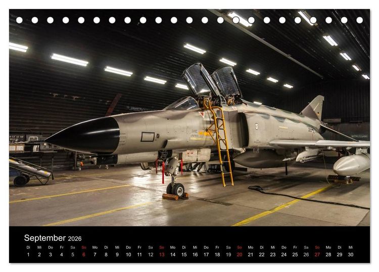 Produktbild: Phantoms bei der Luftwaffe (Tischkalender 2026 DIN A5 quer), CALVENDO Monatskalender
