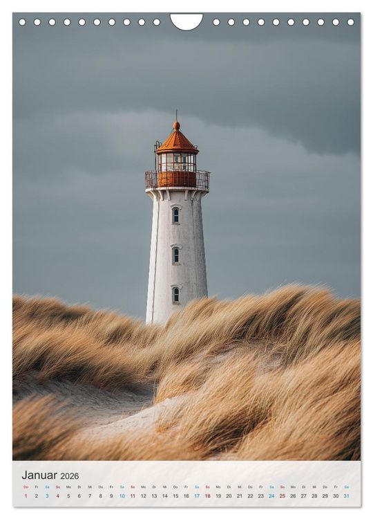 Produktbild: Leuchtturm-Fan (Wandkalender 2026 DIN A4 hoch), CALVENDO Monatskalender