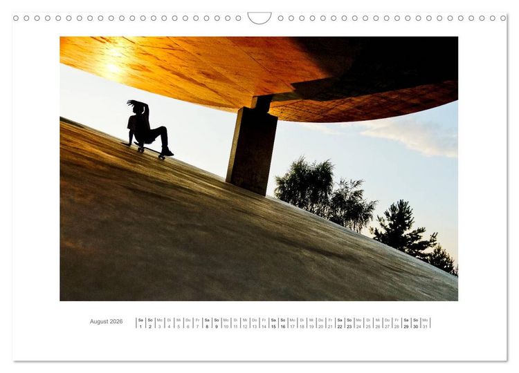 Produktbild: woodtimesalwaysgoodtimes - skateboard fotografie von tim korbmacher (Wandkalender 2026 DIN A3 quer), CALVENDO Monatskalender