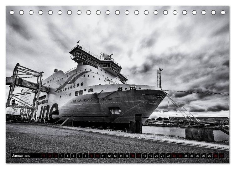 Produktbild: Ein Blick auf Kiel (Tischkalender 2027 DIN A5 quer), CALVENDO Monatskalender
