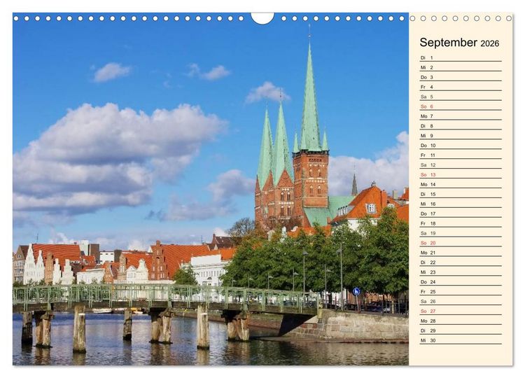 Produktbild: Unterwegs in Deutschland (Wandkalender 2026 DIN A3 quer), CALVENDO Monatskalender