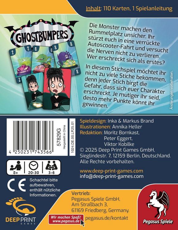 Produktbild: Ghostbumpers (Deep Print Games)