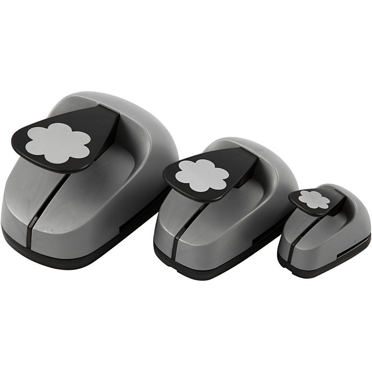 Produktbild: Creativ Company Stanzer-Set, Blume, Gr&ouml;&szlig;e 25+49+75 mm, 3 Stk