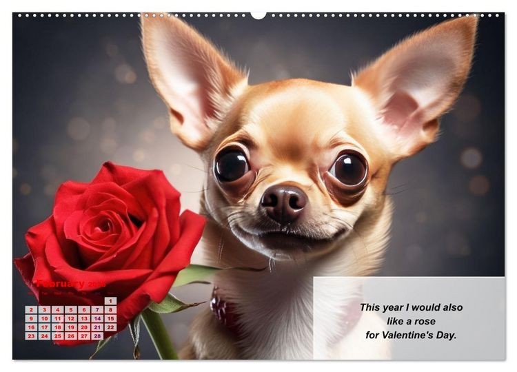 Produktbild: Great fun for Chihuahua lovers (Wall Calendar 2026 DIN A2 landscape), CALVENDO 12 Month Wall Calendar