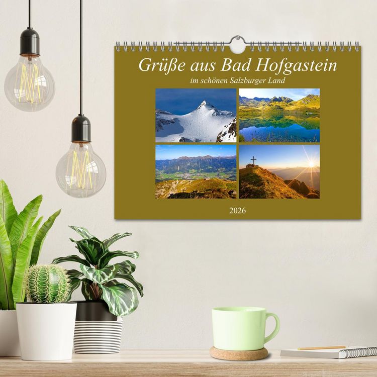 Produktbild: Gr&uuml;&szlig;e aus Bad Hofgastein (Wandkalender 2026 DIN A4 quer), CALVENDO Monatskalender