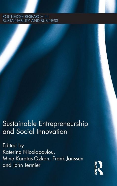 Produktbild: Sustainable Entrepreneurship and Social Innovation