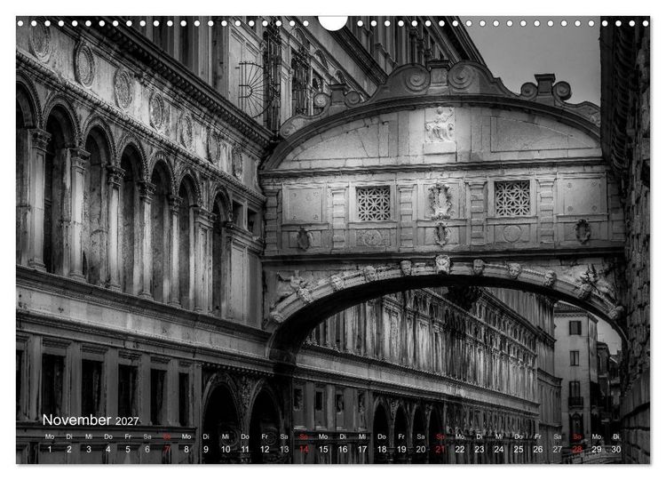 Produktbild: Venedig - Licht und Schatten (Wandkalender 2027 DIN A3 quer), CALVENDO Monatskalender