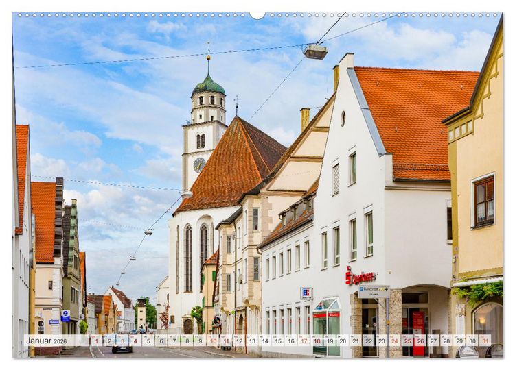 Produktbild: Lauingen Impressionen (Wandkalender 2026 DIN A2 quer), CALVENDO Monatskalender