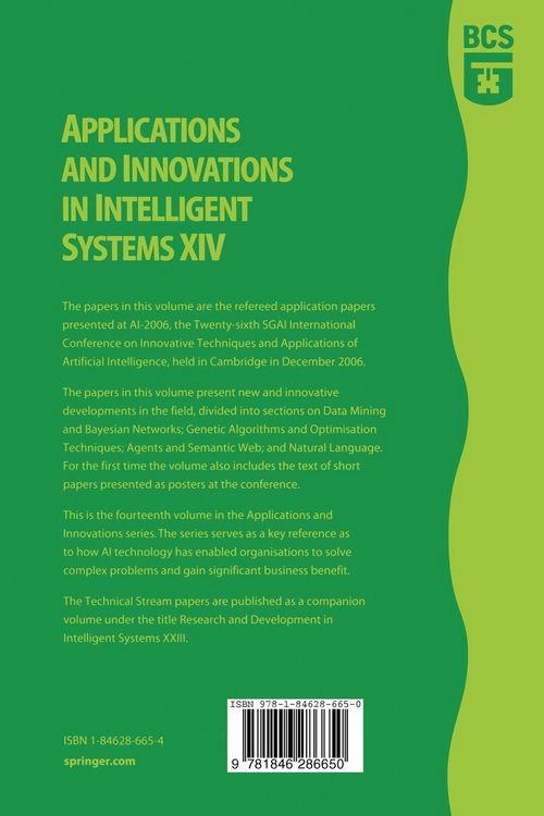 Produktbild: Applications and Innovations in Intelligent Systems XIV