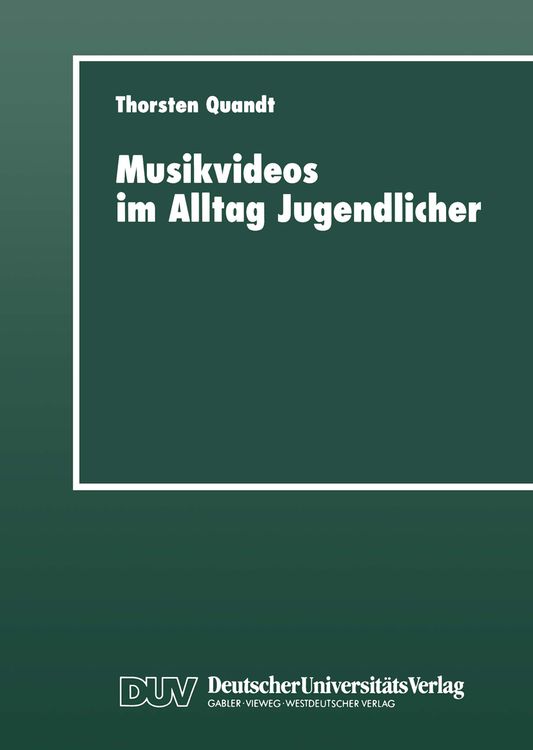 Produktbild: Musikvideos im Alltag Jugendlicher