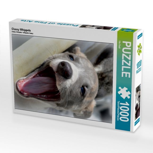 Produktbild: CALVENDO Puzzle Classy Whippets | 1000 Teile Lege-Gr&ouml;&szlig;e 64x48cm Foto-Puzzle f&uuml;r gl&uuml;ckliche Stunden