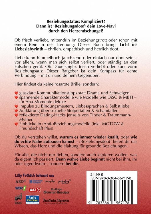 Produktbild: Beziehungsdoof - Dein Schl&uuml;ssel zu erf&uuml;llten Beziehungen: Ein umfassender Ratgeber zu Liebessprachen, Beziehungsmodellen und den Geheimnissen der roma