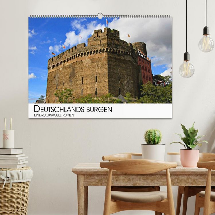 Deutschlands Burgen - eindrucksvolle Ruinen (Wandkalender 2025 DIN A2 quer), CALVENDO Monatskalender