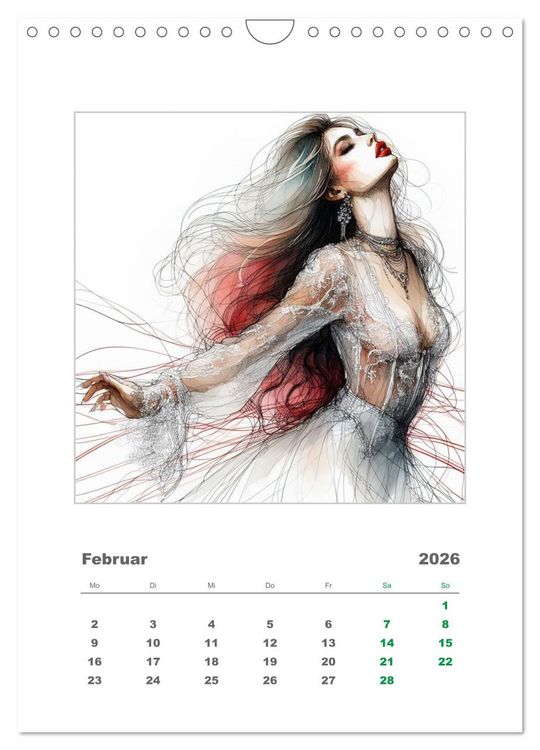 Produktbild: Im Rhythmus der Leidenschaft (Wandkalender 2026 DIN A4 hoch), CALVENDO Monatskalender