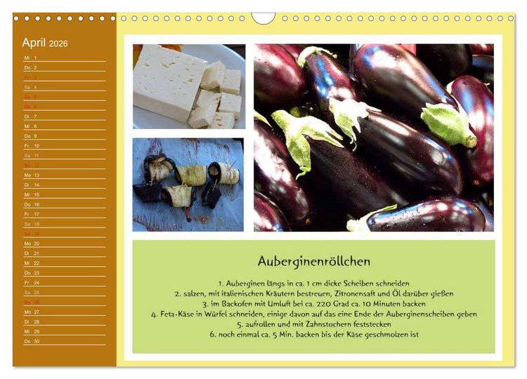 Produktbild: Meine Mallorca Rezepte (Wandkalender 2026 DIN A3 quer), CALVENDO Monatskalender