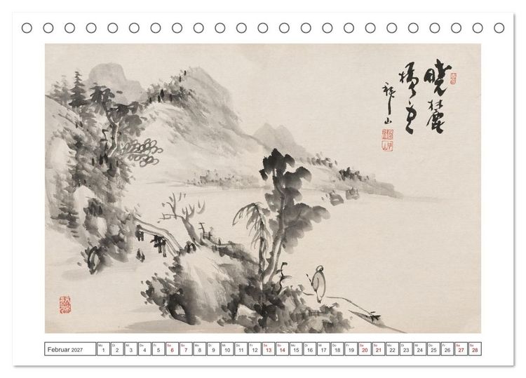 Produktbild: Yoshitsugu Haizan (Tischkalender 2027 DIN A5 quer), CALVENDO Monatskalender
