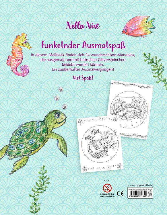 Produktbild: Malblock mit Glitzersteinchen: Mandalas