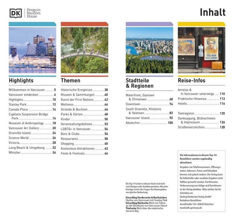 Produktbild: Top 10 Reisef&uuml;hrer Vancouver