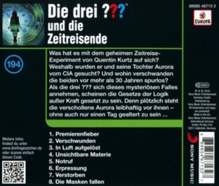 Produktbild: Die drei ??? (194) und die Zeitreisende 