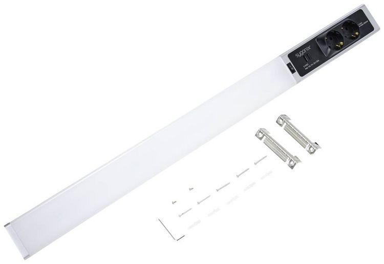 Produktbild: Sygonix LED-Unterbauleuchte SMD LED 18W Neutralwei&szlig; Silber, Wei&szlig;