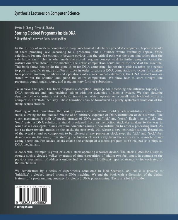 Produktbild: Storing Clocked Programs Inside DNA