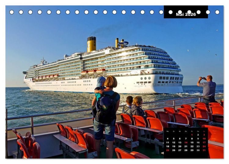 Produktbild: Bitte ein Schiff! (Tischkalender 2026 DIN A5 quer), CALVENDO Monatskalender