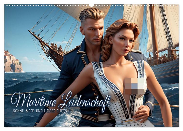 Produktbild: Maritime Leidenschaft - Sonne, Meer und hei&szlig;e Flirts (Wandkalender 2026 DIN A2 quer), CALVENDO Monatskalender