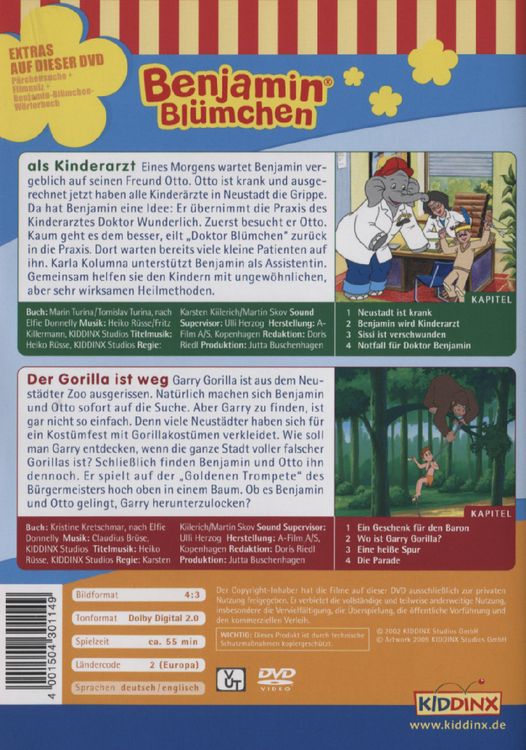 Produktbild: Benjamin Bl&uuml;mchen - Der Gorilla../Als Kinderarzt
